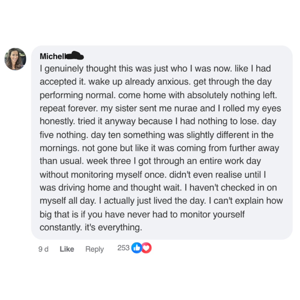 Customer testimonial