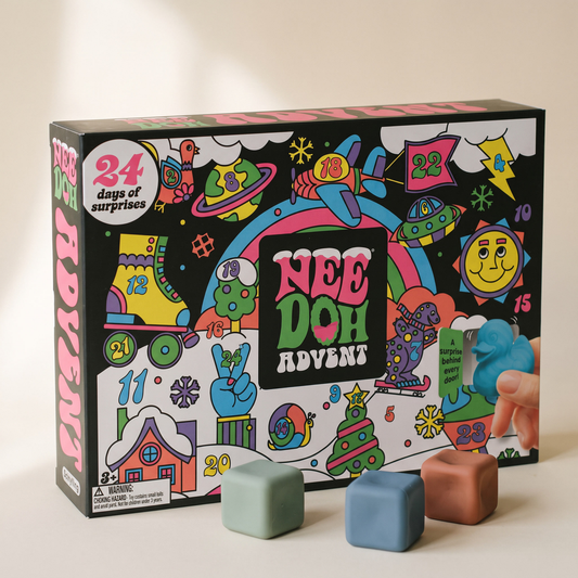 Squishmas Advent Calendar with squishy cubes